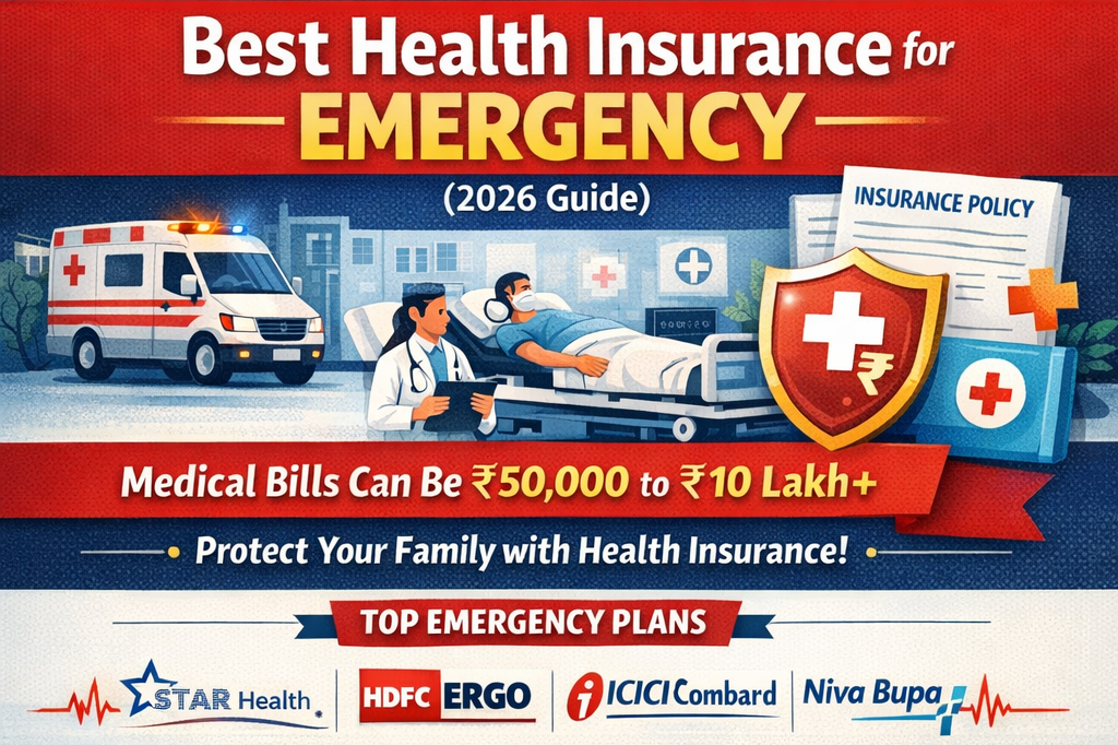 Read more about the article 💰 Best Health Insurance for Emergency in India (2026 Guide)