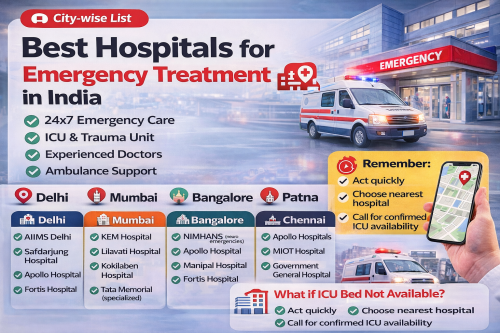 Read more about the article 🏥 Best Hospitals for Emergency Treatment in India (City-wise Guide)