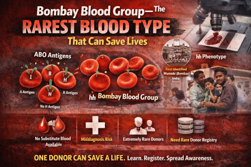 Read more about the article 🩸 Bombay Blood Group – The Rarest Blood Type That Can Save Lives