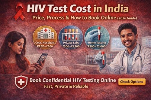 Read more about the article 🧪 HIV Test Cost in India: Price, Process & How to Book Online (2026 Guide)