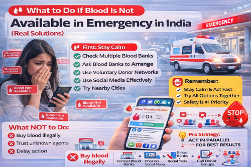Read more about the article 🩸 What to Do If Blood Is Not Available in Emergency in India (Real Solutions)